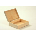 Hinged Natural Wooden Box